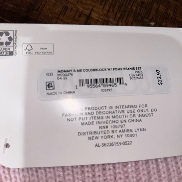 NWT Mommy & Me Toboggan Set - Picture 3 of 3